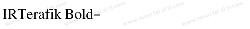 IRTerafik Bold字体转换